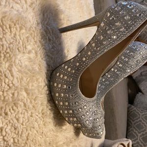 Diamond stud heels